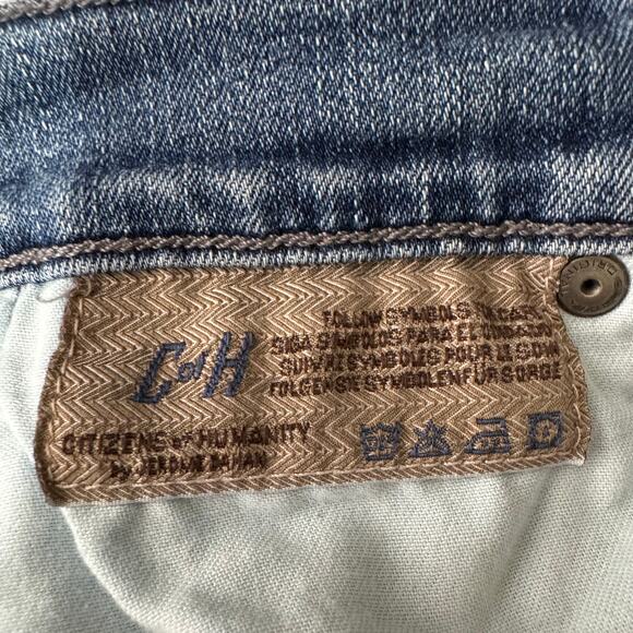 Citizens of Humanity Rocket High Rise Crop Skinny jeans in Distressed Fizzle 24 - Picture 11 of 16